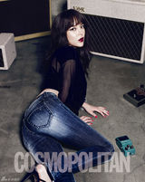 高清组图：朴诗妍牛仔品牌写真性感干练显魅力身姿