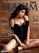 组图：印度女星施瑞娅-萨兰黑色内衣性感