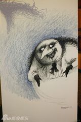 幻灯图：蒂姆-伯顿手绘草图亮相戛纳 囊括经典