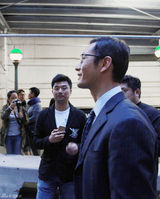 高清组图：电影《中国先生》美国华尔街杀青