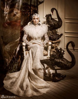 组图：张歆艺婚纱大片 奢华典雅引领巴洛克风