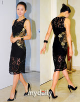 组图：金正恩金南珠等助阵名品发布 清一色黑礼服