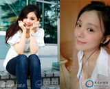 组图：清纯VS惊悚？ 台湾美女主播曝素颜照