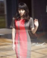 高清组图：河智苑秋装写真 妆容精致干练成熟