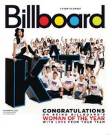 组图：凯蒂佩里获公告牌年度女艺人奖