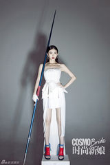 高清图：景甜奥运主题前卫新娘妆英姿飒爽