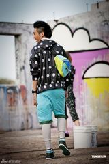 高清组图：Angelababy周柏豪联袂代言 演绎青春活力