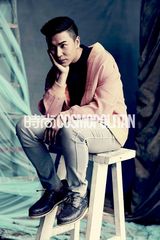 组图：欧弟(欧汉声)拍时尚大片 化身俏皮胡子先生