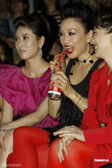 组图：钟丽缇红色裤袜惹火捞金 不受离婚影响展笑脸 