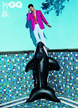 组图：郭富城拍《GQ》水族馆写真 洋溢活力动感