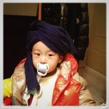 组图：黄觉当另类奶爸“蹂躏”儿子小核桃