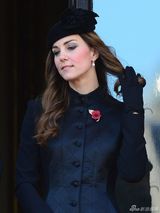 凯特王妃玫红胸针别致 寒风中撩发优雅风情(图)