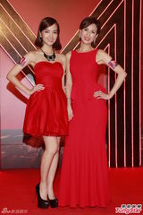 组图：李若彤李丽珍陈慧珊新剧将播 盛装赴首映
