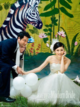 高清图：伍仕贤龚蓓苾另类婚姻 王子公主的童话梦