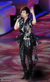 组图：众艺人水立方开唱 李宇春镂空皮衣抢眼