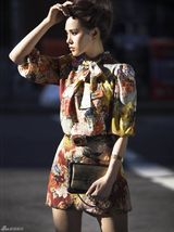 高清图：伊能静纽约街拍 绽放感性女王气场