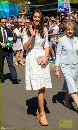 组图：凯特王妃赴复活节展会 一袭白裙仙气十足