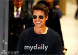 组图：汤姆克鲁斯赴韩宣传新片表现亲民