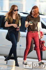 组图：BigBang成员GD与f(x)休闲装扮赴美