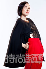 组图：郭碧婷拍摄时尚大片 金属流苏飞转