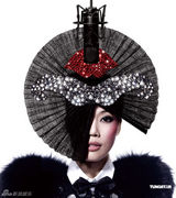 幻灯图：容祖儿新专辑订单逼白金 金龙缠身拍写真