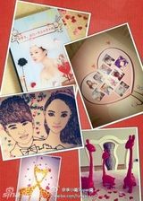 组图：李小璐婚礼花絮照 被贾乃亮强吻笑场