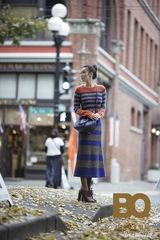 组图：小宋佳浪漫街拍 西雅图街头唯美绽放