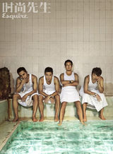 组图：陆川携吴彦祖张震等拍摄型男写真