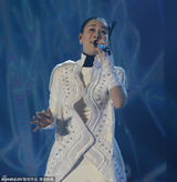 组图：那英广州开唱跨年 大露背演出服性感爆棚