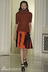 组图：19岁名模刘旭连登伦敦纽约国际时装周