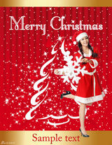 高清组图：青春美少女甜蜜圣诞大片曝光