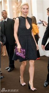 高清组图：格温妮丝-帕特洛新发型亮相秀乳沟