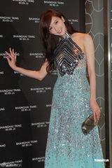 组图：林志玲长裙亮相否认整容 胡兵做电影监制