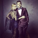 组图：奥斯卡晚宴写真 露皮塔幸福抱小金人