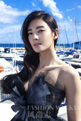 高清图：张雨绮《风尚志》戛纳海边展东方风情