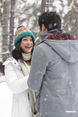 组图：《白色之恋》日本开拍 谢欣颖享受恋情暂不婚