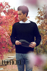 组图：彭于晏艺术家造型登杂志透露曾想当画家