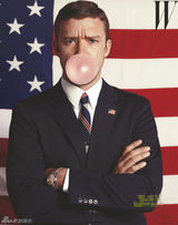 组图：贾斯汀蓄须变美国总统 《W》封面笑当政客