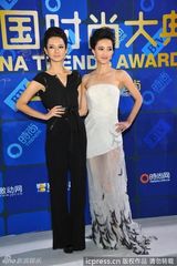 组图：王丽坤盛装亮相中国时尚大典获星光大奖