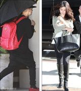 组图：贾斯汀-比伯与赛琳娜音乐奖后疑似复合