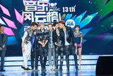 组图：EXO-M获音乐风云榜最受欢迎组合奖