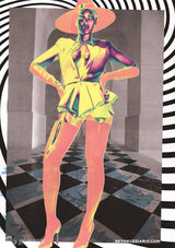 组图：碧昂斯巡演造型设计 女王气场烈焰红唇