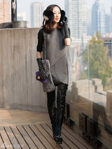 组图：韩雪演绎春装街拍 妙曼身姿尽显优雅魅力