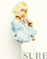 高清组图：朴信惠写真金发亮眼