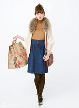 组图：日本模特宫田聪子示范89款秋季服饰搭配