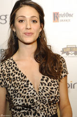 高清组图：艾米-罗森豹纹礼服亮相 身材窈窕 