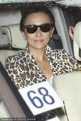 组图：刘嘉玲豹纹黑超抢眼 梁朝伟护花显恩爱