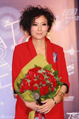 组图：郑秀文红装亮相活力四射 自曝喜欢单人运动