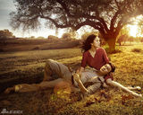 幻灯图：陆毅鲍蕾浪漫唯美写真 演绎华美视觉大片