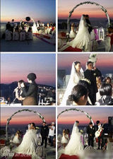 组图：刘欢与爱妻希腊办银婚典礼 相识九天闪婚